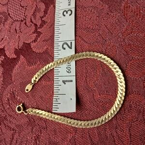 TRIFARI braided Gold Bracelet 7"